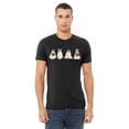 thumbnail image 2 of Hiding Ghost Dogs Halloween Outfit Pet Lovers Unisex Men's T-shirt, S, Black, 2 of 6