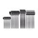thumbnail image 2 of Juego de cubiertos de acero inoxidable de 24 piezas | Cubertería de plata martelada en oro rosa | Cuchillos de cena duraderos tenedores, cucharas cucharaditas | Diseño ergonómico para la, 2 of 6