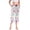 Flamingo White Print, variant on Women's Cropped Pajama Pants Wide-leg Summer Sleep Pants with Pockets Loose Fit Comfy Pj Pants ,Flamingo White Print Print S