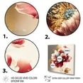 thumbnail image 3 of Designart Bold Red Floral Design II Canvas Wall Art, 3 of 5