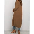 thumbnail image 4 of Womens Casual Long Cardigan Long Sleeve Open Front Sweater Coat Outerwear, 4 of 4
