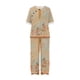 thumbnail image 4 of Puntoco-Conjunto de traje de dos piezas para mujer, top corto con cuello redondo y pantalones informales, estampado de verano, liquidación Puntoco Puntoco-3190, 4 of 5