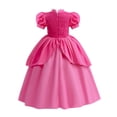 thumbnail image 3 of Sueño Mario Vestido para niña Cosplay Princesa Vestido Panel de Encaje Manga Burbuja Vestido Infantil, 3 of 9