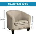 thumbnail image 2 of PrimeBeau Velvet Club Chair Cover High Stretch Tub Chair Sofa Slipcover Skid Resistance Furniture Protector, 2 of 7