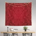 thumbnail image 2 of Yiaed Vintage Burgundy Print Tapestry for Bedroom,Tapestry Wall Tapestries, Tapestry Aesthetic for Living Room Dorm Room 51" X 60", 2 of 6