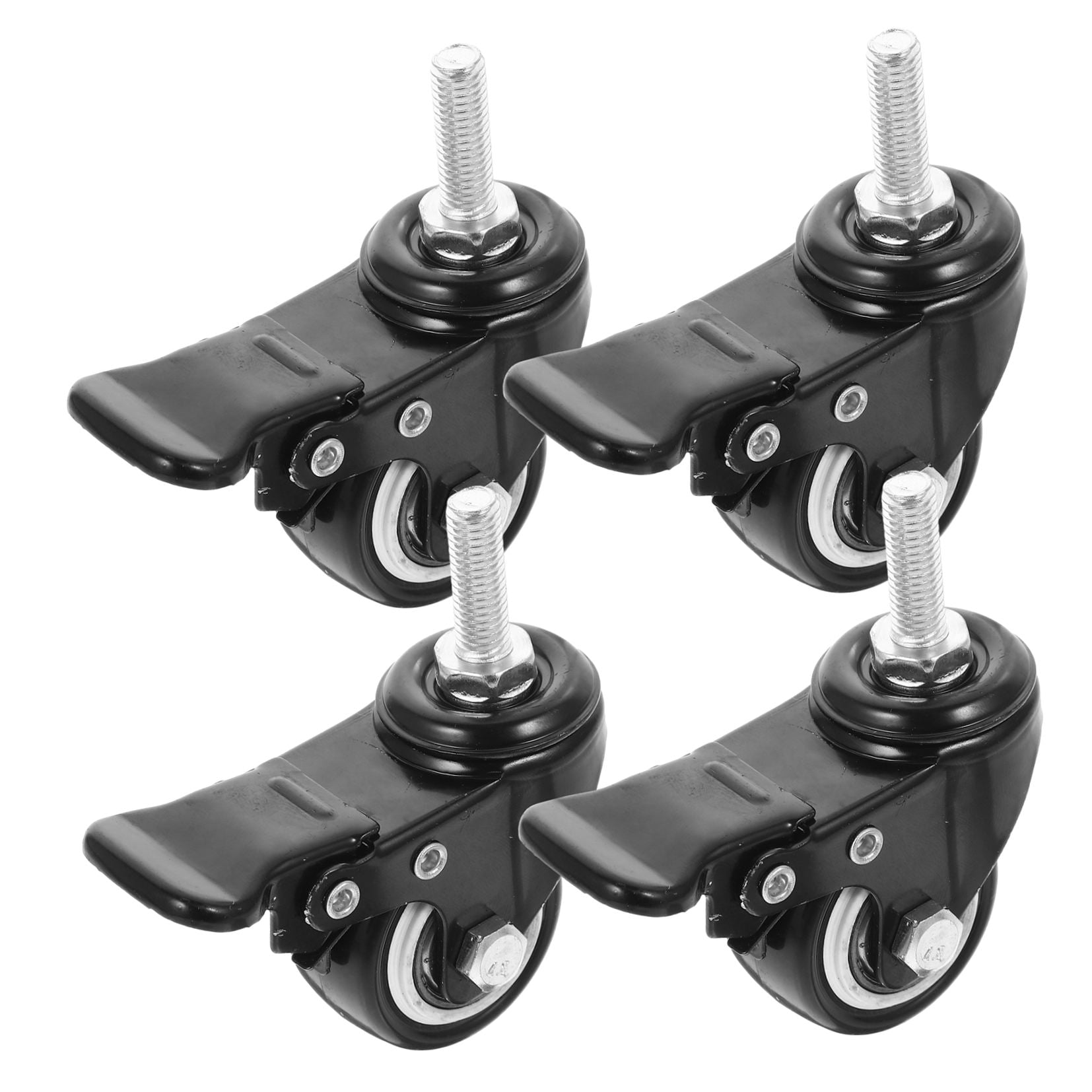 OUNONA  4 Pcs Caster Wheels for Furniture Moving Feet Castors Raise Universal Shopping Office