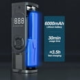 thumbnail image 4 of Inflador de neumáticos Compresor de aire portátil, bomba de aire para neumáticos de automóvil, inflado rápido 150 PSI Accesorios para automóvil con LED para automóviles, bicicletas eléctrica, 4 of 5