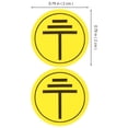 DEEPCRAFF 400Pcs Yellow Paper Electric Hazard Stickers for Home Use ...
