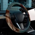 thumbnail image 6 of Cat Retro 14.5 Inch Printing PVC Leather Steering Wheel Cover Auto Accessories, 6 of 6