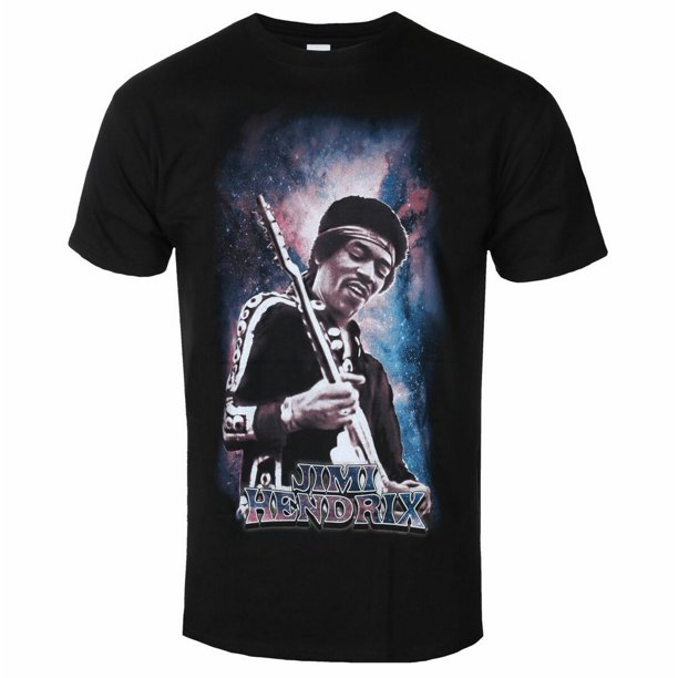 Jimi Hendrix - Camiseta Galaxia de Algodón para Adultos Unisex (Negro)