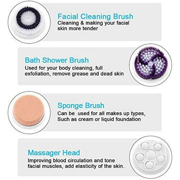 Nettoyage en profondeur du visage - Brosse nettoyante douce et dure et  tampon en silicone, nettoyant pour le visage et brosse de massage exfoliant