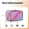 thumbnail image 5 of Sikiie Fun Rainbow Toaster Covers 2 Slice Dustproof Toaster Cover Bread Machine Cover, Dustproof Cover - 11.4" x 7.5" x 7.9", 5 of 7