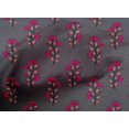 thumbnail image 4 of oneOone Organic Cotton Voile Fabric Leaves & Floral Block Printed Craft Fabric BTY 42 Inch Wide, 4 of 4