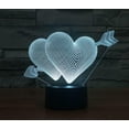 thumbnail image 7 of LINLIN 3D Night lamp, 3D lamp 3D Illusion Night Lights 3D Optical Illusion Desk Lamp 7 Color Change USB Touch Switch Desk Night Light 3D Table Lamp for Kids, 7 of 7