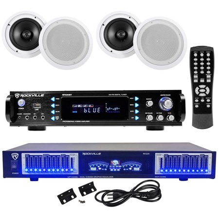 Rockville Rpa6000usb Home Theater Receiver 10 Band Eq 4 8