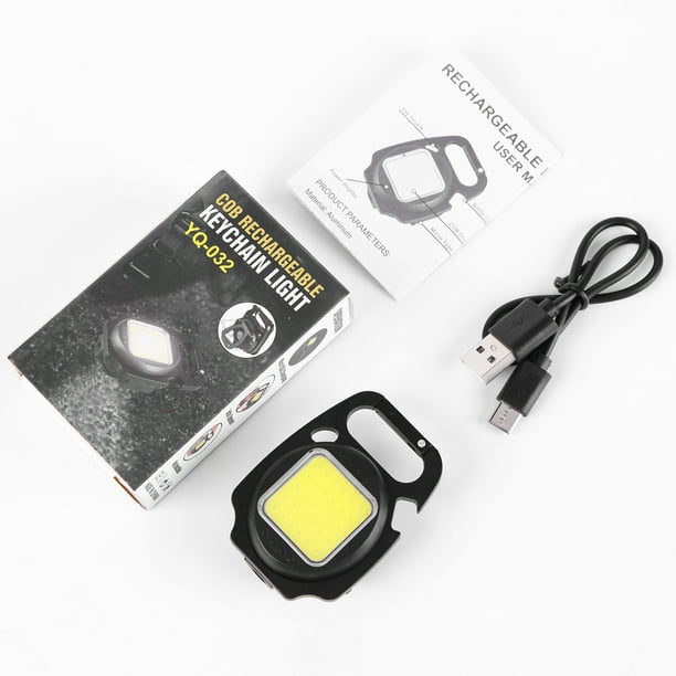 Llavero Antorcha Linternas de llavero - COB LED recargable 500 lúmenes Mini linterna más brillante Likrtyny Para Estrenar