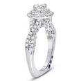 thumbnail image 2 of Bague de Fiançailles de Mariage Solitaire en Diamant Rond pour Femmes en Or Blanc 14kt 1.00 Cttw, 2 of 4