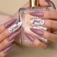 thumbnail image 2 of Uñas acrílicas YONGSHENG 24 piezas postizas de almendra brillante, 2 of 5