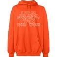 thumbnail image 2 of OXI Hoodie Sweatshirt - If You Can Read This, Basic Casual Hoodie for Men's and Women Fleece Hoodie Long Sleeve - Orange X-Large, 2 of 3