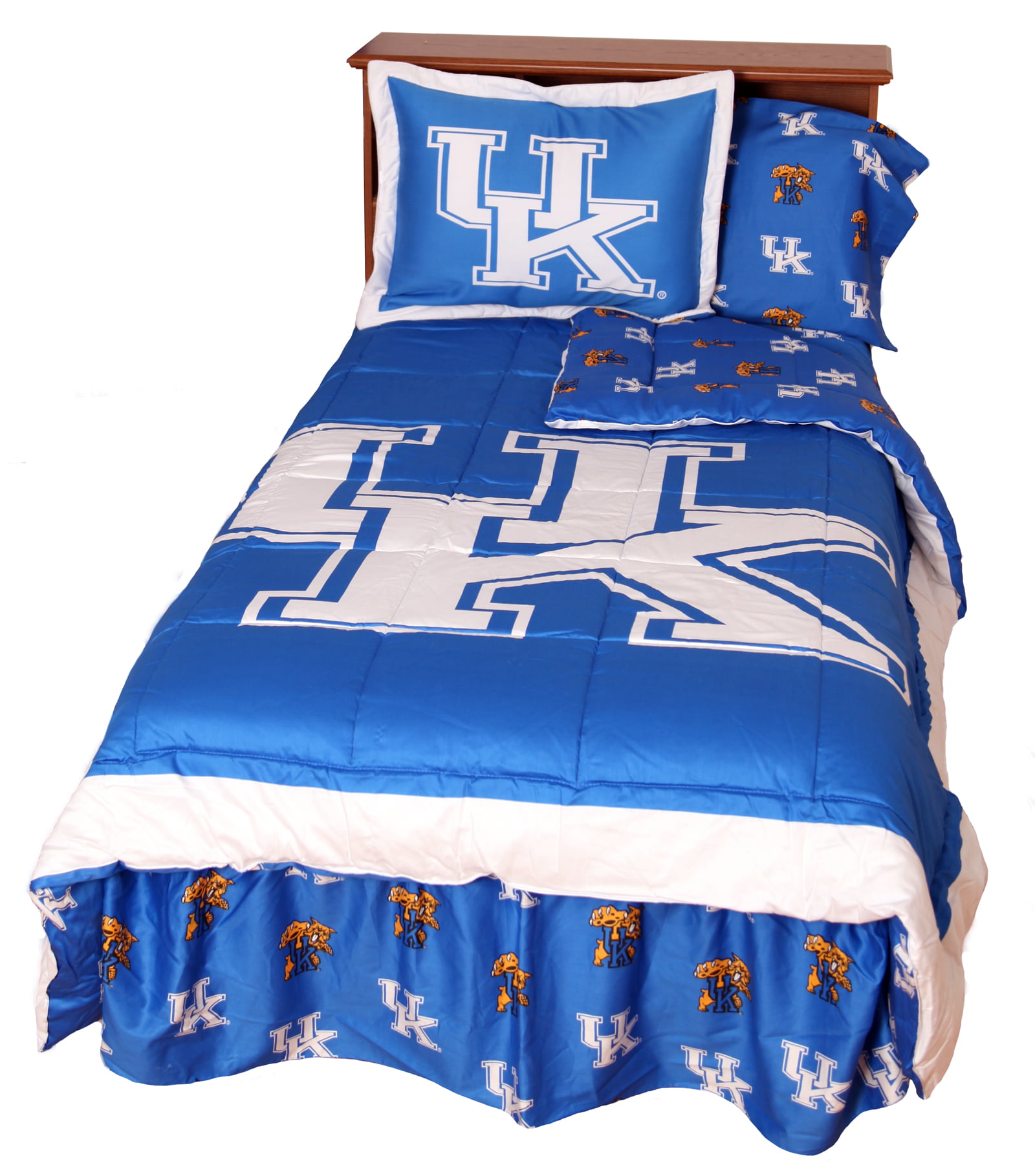 Kentucky Wildcats 2 Pc Comforter Set, 1 Comforter, 1 Sham, Twin