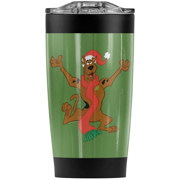 Scooby Doo Christmas Hugs Stainless Steel Tumbler 20 oz Coffee Travel Mug/Cup, Vacuum Insulated & Double Wall with Leakproof Sliding Lid | Great for Hot Drinks and Cold Beverages