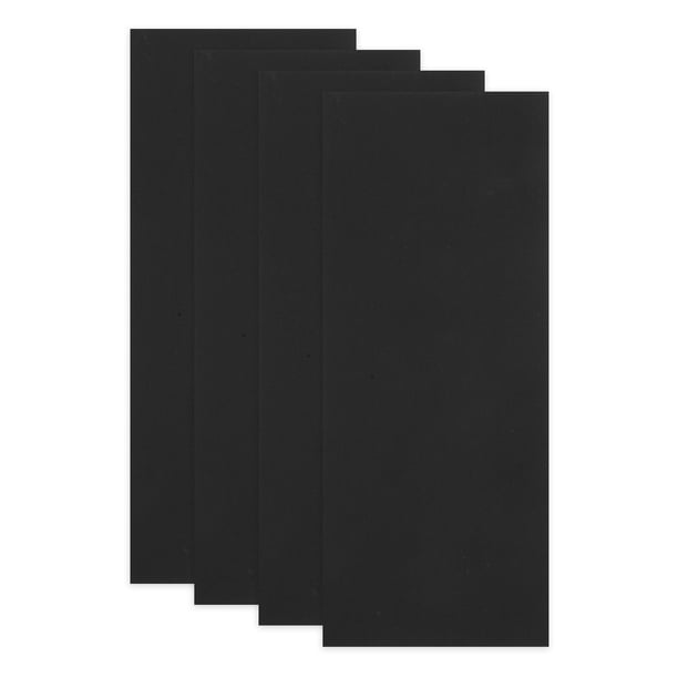 Parches de reparación autoadhesivos impermeables Unique Bargains de 4 piezas para exteriores de fibra de poliéster y nylon negro