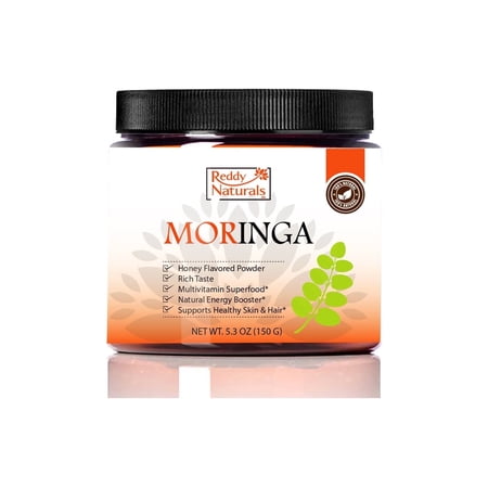 Reddy Naturals Moringa Leaf Powder Organic Herbal Superfood Green Powder 4.2 oz