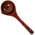 thumbnail image 5 of Raindrops Long Handle Spoon for Home Made of Synthetic Material Coffee Color Suitable for Sauna Room 1pc, 5 of 8