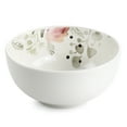 thumbnail image 5 of Gibson Home Lily Garden Ceramic 12 Piece Dinnerware Set in White and Pink, 5 of 5