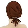 thumbnail image 4 of iHPH7 Head Scarf Turbans for Women with Cancer Head Wrap Scarf Turbans for Women Cancer Headwear for Women Chemo, Coffee One Size, 4 of 4