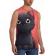 thumbnail image 2 of Fotbe Cute Black Kitten Cartoon Men's Camiseta sin Mangas Estampada para Hombres, Playera Casual para Gimnasio, Entrenamiento, Playa-Medium, 2 of 7