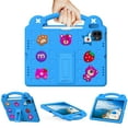 thumbnail image 2 of ELEHOLD Kids Case for iPad Air 11 inch 2024,iPad Pro 11 inch 2024 EVA Foam Cute Cartoon Case with Built-in Kickstand Shockproof Handle Stand Cover,Skyblue, 2 of 9