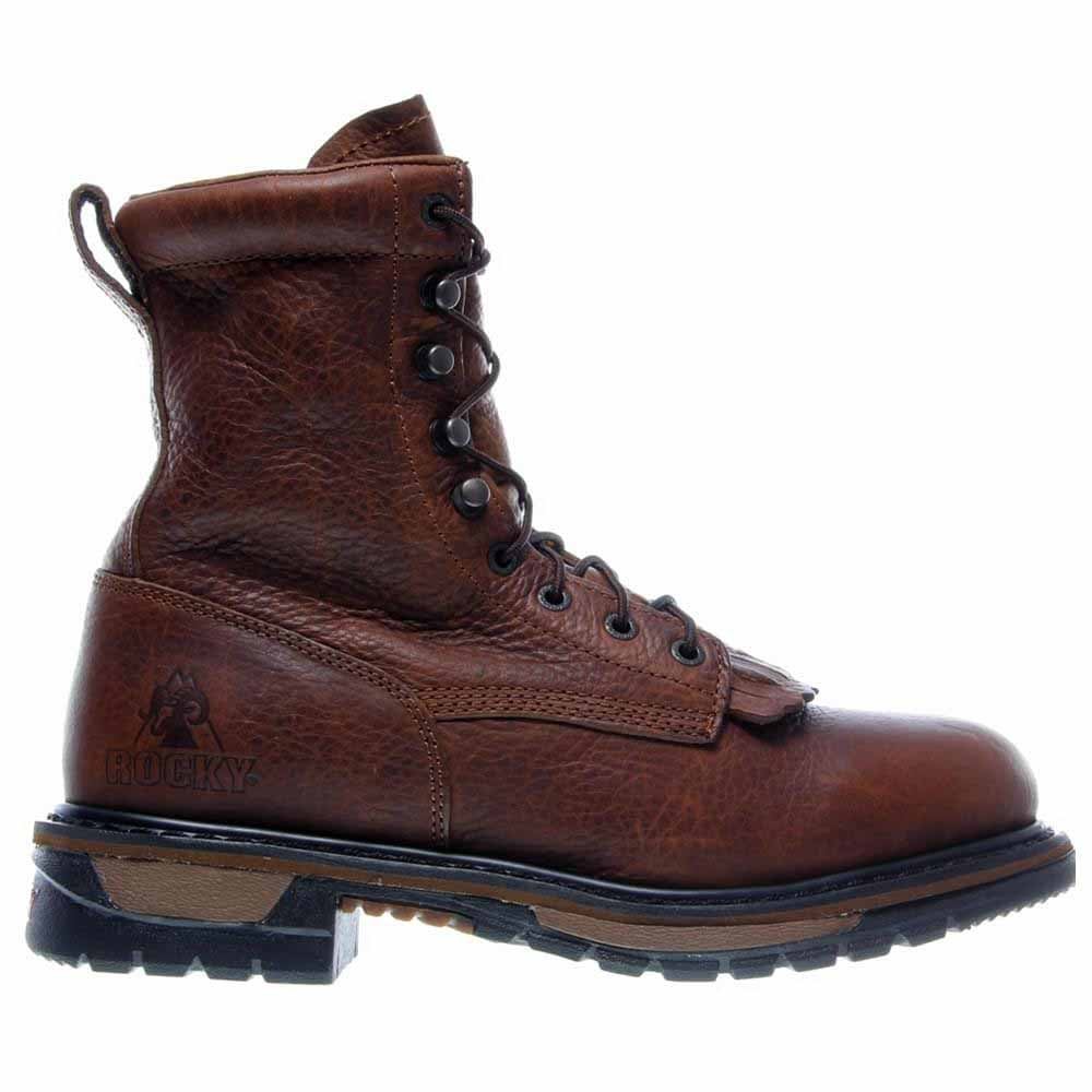 Rocky  Mens Original Ride Lacer Waterproof Round Toe Lace Up  Casual Boots   Mid Calf - image 2 of 7