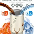 thumbnail image 4 of 1pc deer 30oz Tumbler with Straw & Handle - Insulated Stainless Steel Cup | Holiday Gift for Man Women (Christmas, Valentine's, Birthday), 4 of 7