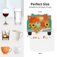 thumbnail image 6 of Vsdgher Hello Fall Farm Truck Leather Coasters for Drinks, Durable Drink Coasters 4 Set for Tabletop Protection, Luxurious Home Décor and Housewarming Gift-Square, 6 of 6