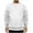 White, variant on ZCFZJW Fashion Athletic Sweatshirts for Men Loose Fit Casual Long Sleeve Fleece Crewneck Pullover Tops Trendy Oversized Baggy Outwear Coat Blue L
