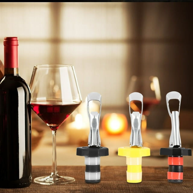 Bouchon de Bouteille de Vin Réutilisable Manuel Bouchons de Bouteille de Vin Rouge Bouchon de Boisson Bouteille Silicone Bouchon d'Aspiration Outil