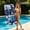 H-2H, variant on MMJ Inflatable Floating Lounge Bed with Headrest for Pool Beach Lake Summer Relaxation