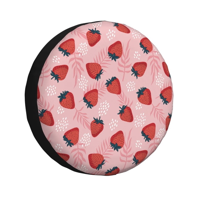 Balery Strawberries Cubiertas para Neumáticos - Protector Resistente para Neumáticos de Camioneta, SUV, Remolque, Camper y RV-14 inch
