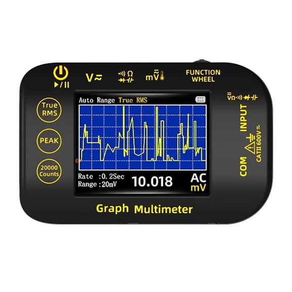 Real Time Waveform Recording Multimeter Temperature Resistance Voltages Continuity Tester High Precisions Multitester
