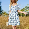 thumbnail image 4 of Vestido sin mangas con diseño de león chelsea y bola, vestidos elegantes de tallas grandes, vestidos de mujer para ocasiones especiales., 4 of 7
