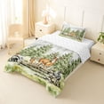 thumbnail image 2 of Manfei Kawaii Squirrel Twin Comforter Sets,Cute Deer Bedding Set,Green,Reversible,2pcs,1 Comforter and 1 Pillowcase, 2 of 7