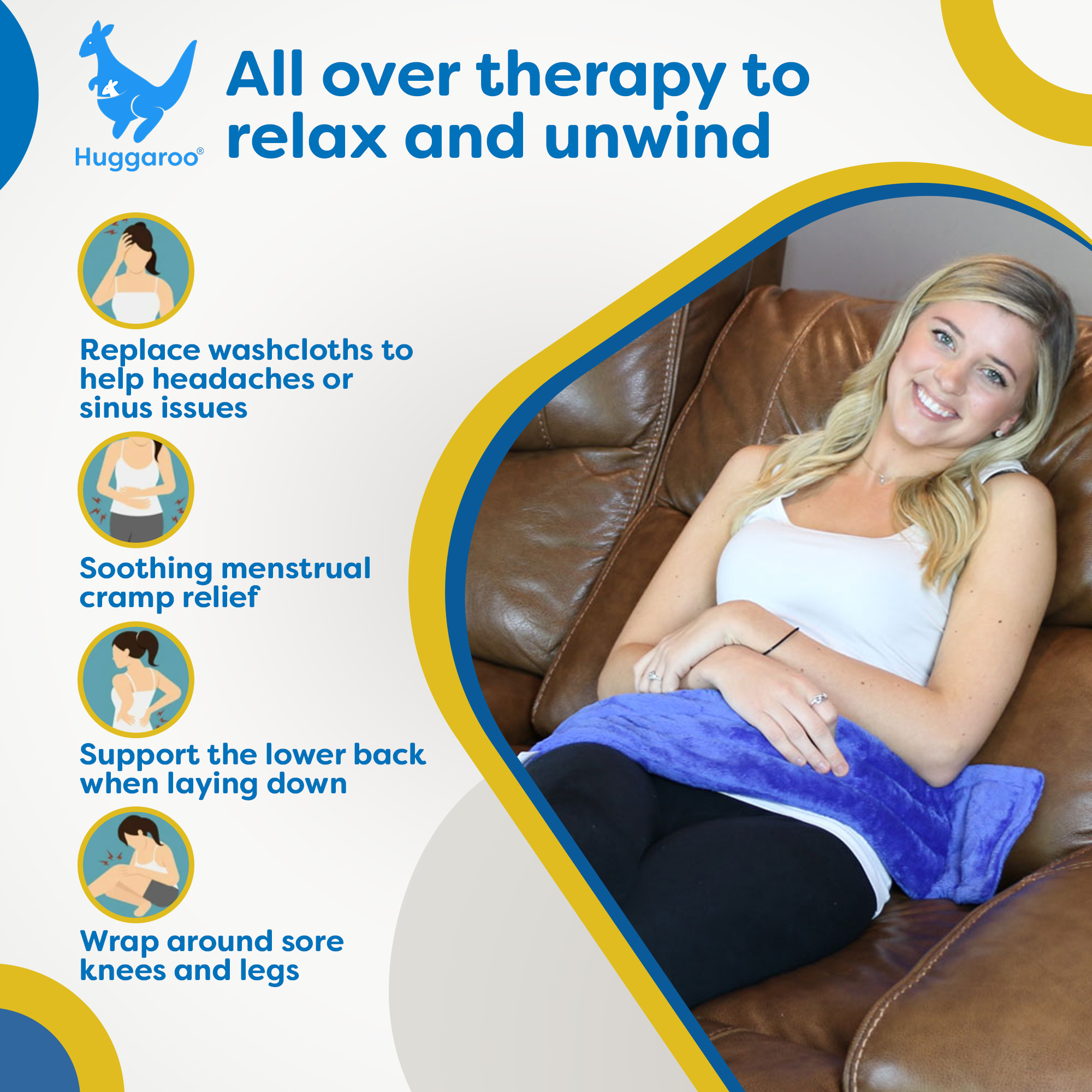 Huggaroo head & sinus microwavable heating pad Clearance