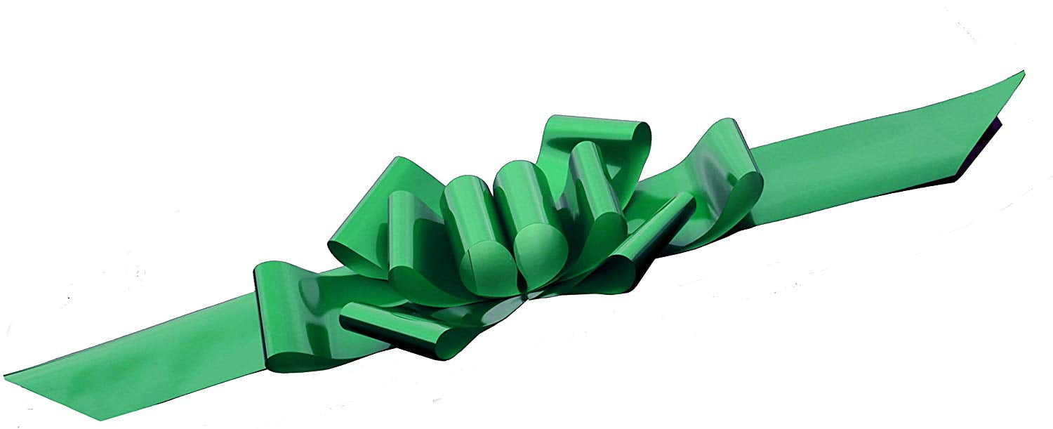 Big Emerald Green Car Bow - Fully Assembled, 25" Wide, Fall, Christmas, St. Patrick's Day, Easter