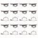 thumbnail image 1 of 20 Piezas de Bandejas Redondas Vacías para Broches de Plata con Clip de Cocodrilo y Pin, Broche Metálico para Corsage (36mm/1.4"), 1 of 7