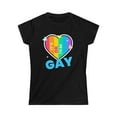 thumbnail image 3 of It's OK to Be Gay LGBTQ Rainbow Flag Shirt Lesbian Gay Pride Shirts for Women, 3 of 8