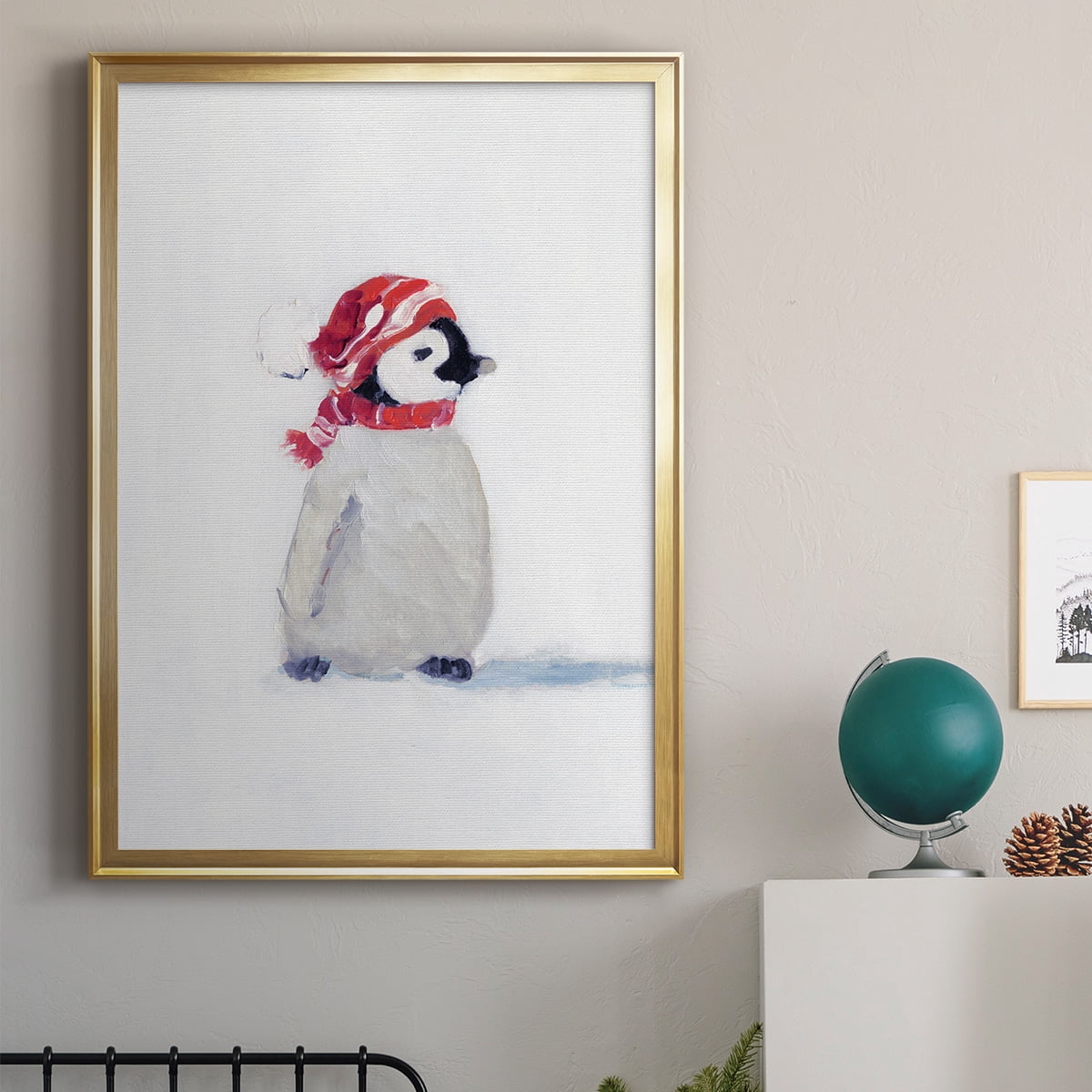 Penguin Play I Premium Classic Framed Print - Ready to Hang