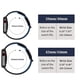 thumbnail image 5 of Paquete de 2 correas deportivas compatibles con Apple Watch de 42 mm, 44 mm y 45 mm, correa de repuesto transpirable de silicona suave para hombre y mujer compatible con Iwatch S, 5 of 5