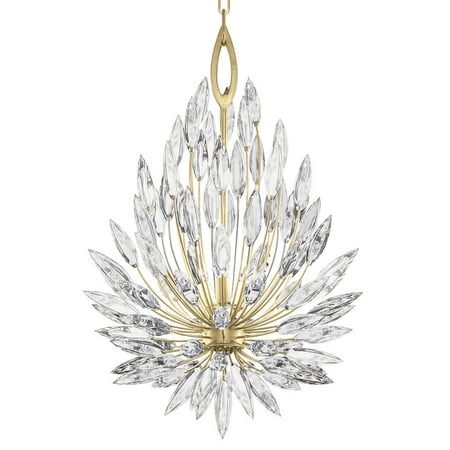 

Fine Art Handcrafted Lighting 881640-1St Lily Buds 3 Light 19 Wide Crystal Pendant - Gold