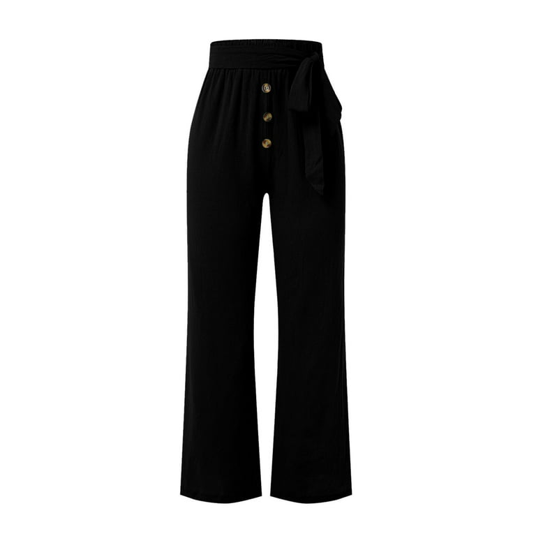 Petite High Waisted Wide Leg Pants in 2024